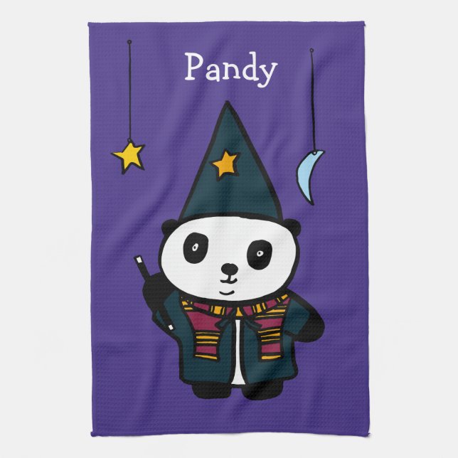 Paño De Cocina Asistente Personalizado Pandy el Panda (Vertical)