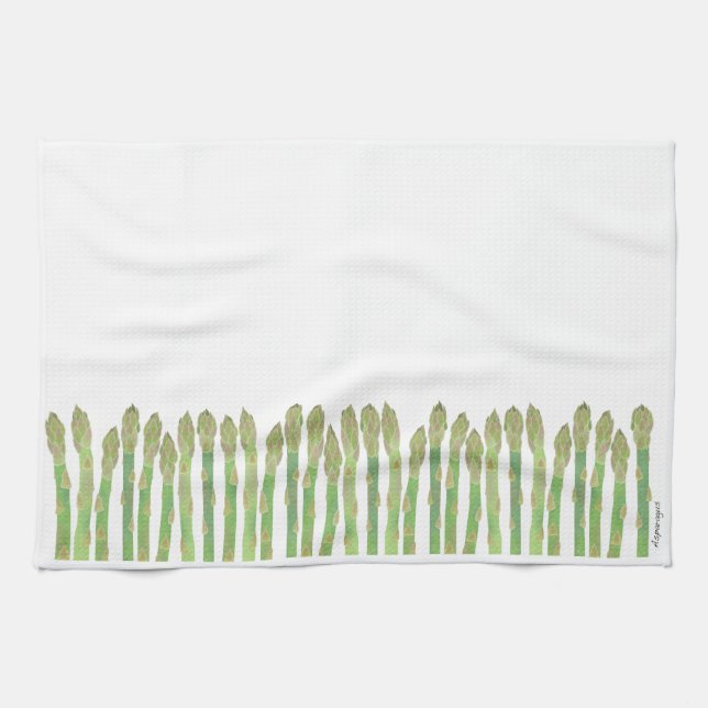 Paño De Cocina Asparagus Kitchen Towel (Horizontal)