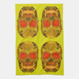 Paño De Cocina Aspen Leaf Skull 12