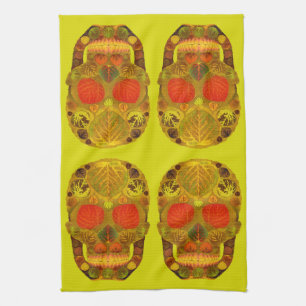 Paño De Cocina Aspen Leaf Skull 12