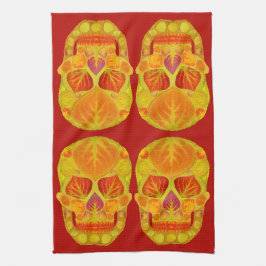 Paño De Cocina Aspen Leaf Skull 13