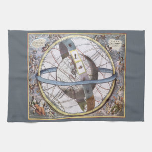Paño De Cocina Astronomía Vintage, Celestial por Andreas Cellariu