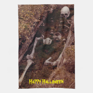 Paño De Cocina Asustado Escrúpulo de Halloween Escandalo Huesos G