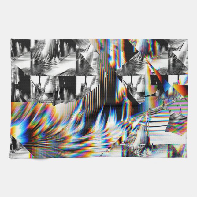 Paño De Cocina Ataque con arco iris (Horizontal)