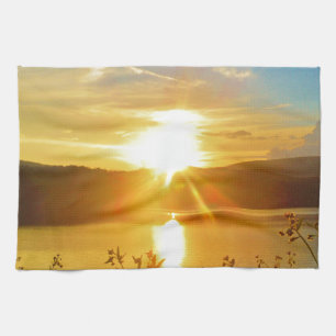 Paño De Cocina Atardecer en la montaña Lake Arrowhead