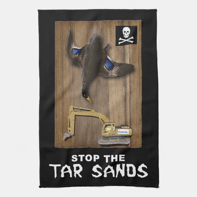 Paño De Cocina Athabasca Tar Sands Duck Mount (Vertical)