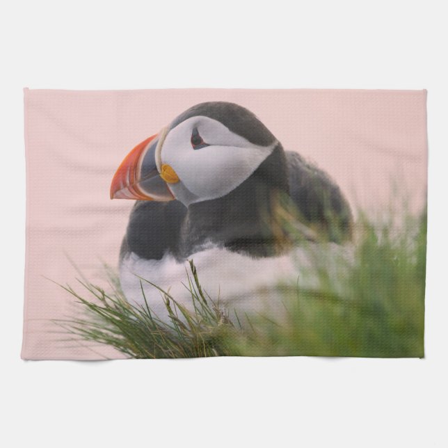 Paño De Cocina Atlético de Puffin (Fratercula arctica) (Horizontal)