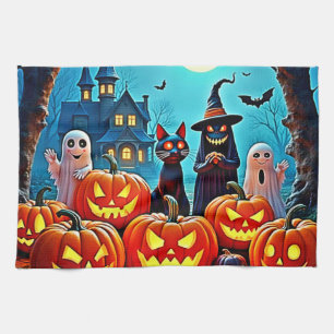 Paño De Cocina Atractivo diseño nocturno de Halloween