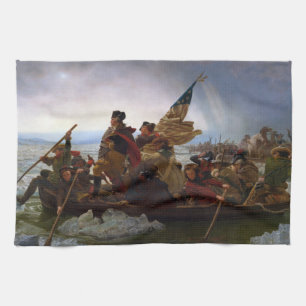 Paño De Cocina Atravesando el Delaware 1776: General George Washi