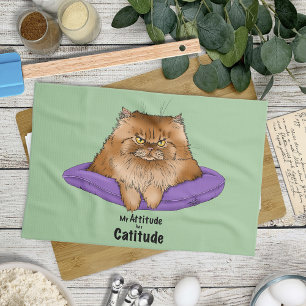 Paño De Cocina Attitude tiene Catitude