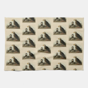Paño De Cocina Auk Tufted (Puffin) - Los pájaros de América de Au