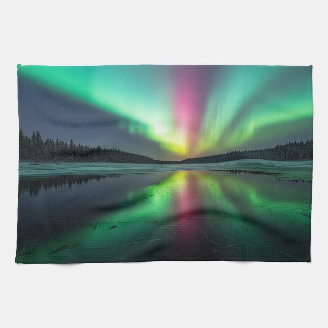 Paño De Cocina Aurora boreal (Horizontal)