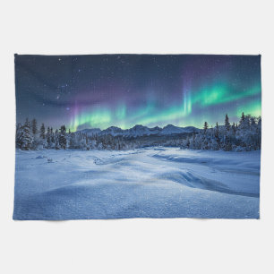 Paño De Cocina Aurora Boreal