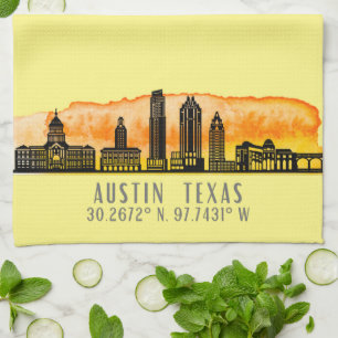 Paño De Cocina Austin Skyline Latitude