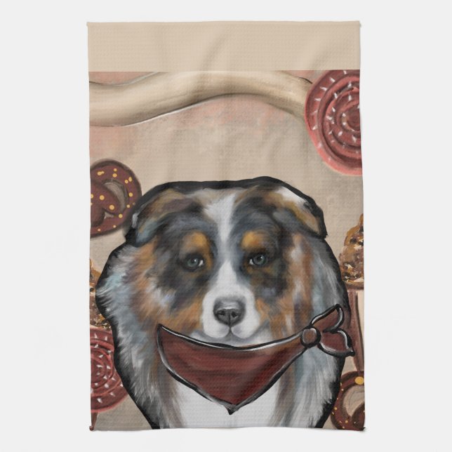 PAÑO DE COCINA AUSTRALIAN SHEPHERD (Vertical)