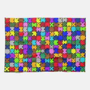 Paño De Cocina Autismo jigsaw
