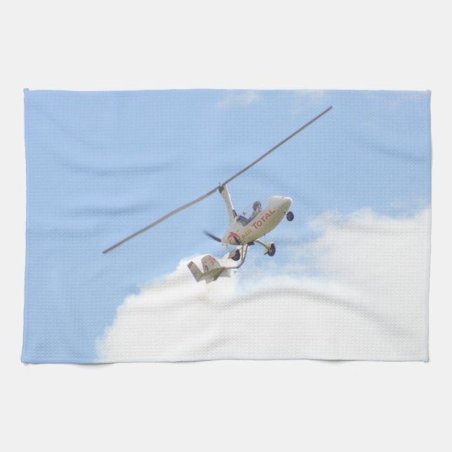 Paño De Cocina Autogiro en vuelo (Horizontal)