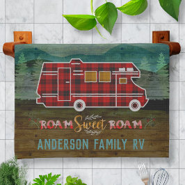 Paño De Cocina Autophome RV Camper Travel Van Rustic Personalizad