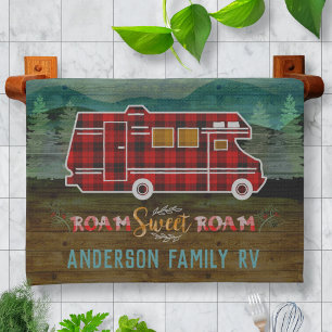 Paño De Cocina Autophome RV Camper Travel Van Rustic Personalizad