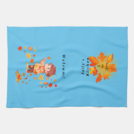 Paño De Cocina Autumn Leaves Fun