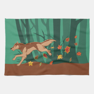 Paño De Cocina Autumn Wolf