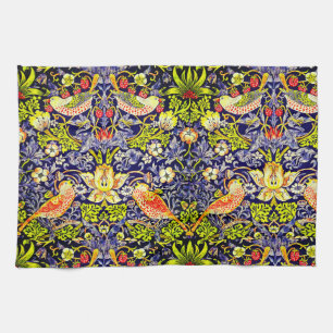 Paño De Cocina Aves del ladrón de fresas William Morris