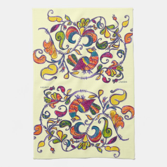 Paño De Cocina Aves del Norte (Vertical)