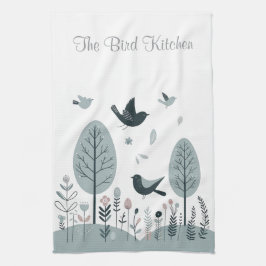 Paño De Cocina Aves Nórdicas Personalizadas