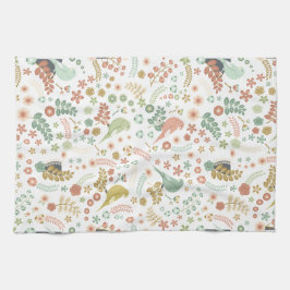 Paño De Cocina Aves y ramas de Shabby White