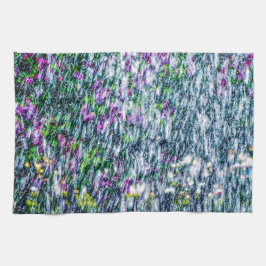 Paño De Cocina Aviones de caza y flores de lila