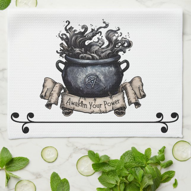 Paño De Cocina Awaken Your Power Cauldron (Doblado)