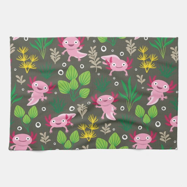 Paño De Cocina Axolotl Kitchen Towel (Horizontal)