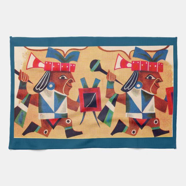 Paño De Cocina Azteca Aztecs (Horizontal)