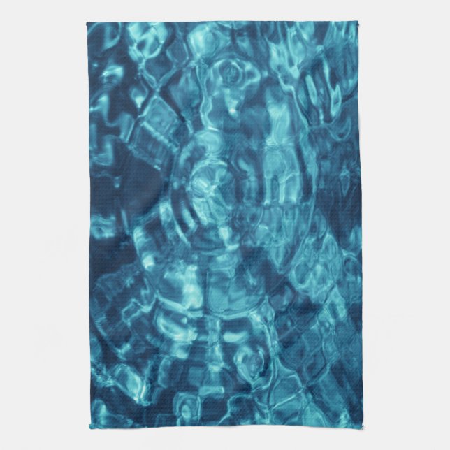 Paño De Cocina Azul Abstracto (Vertical)