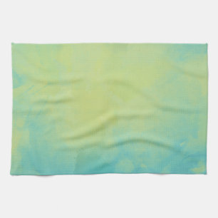 Paño De Cocina Azul acuático y verde