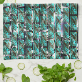 Paño De Cocina Azul claro, burbujas en la rejilla o pared de ladr