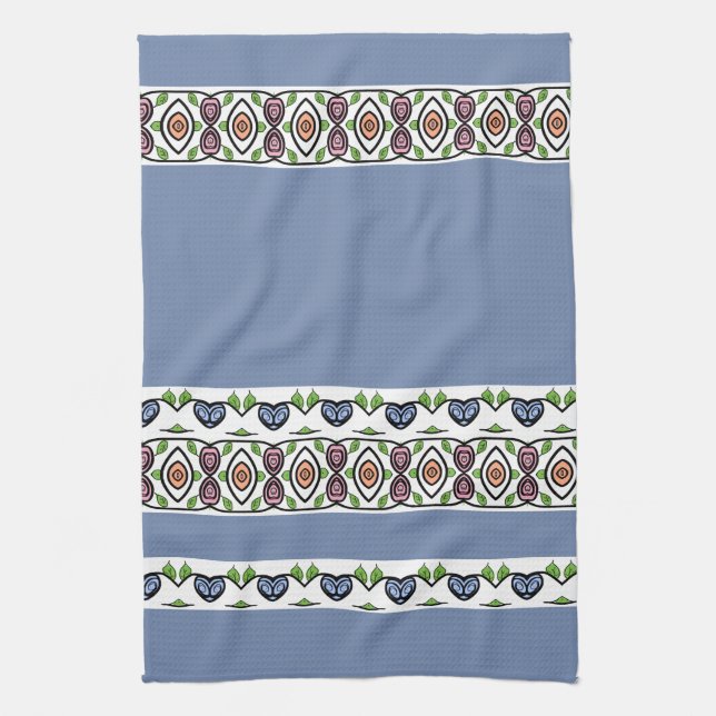 Paño De Cocina Azul claro moderno (Vertical)