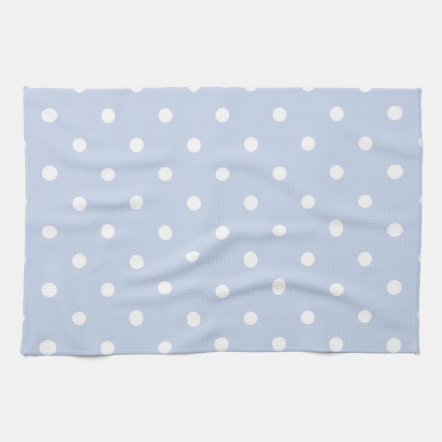 Paño De Cocina Azul de cielo del invierno (Horizontal)
