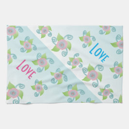 Paño De Cocina Azul helado de champán