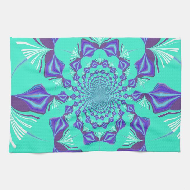 Paño De Cocina Azul precioso (Horizontal)