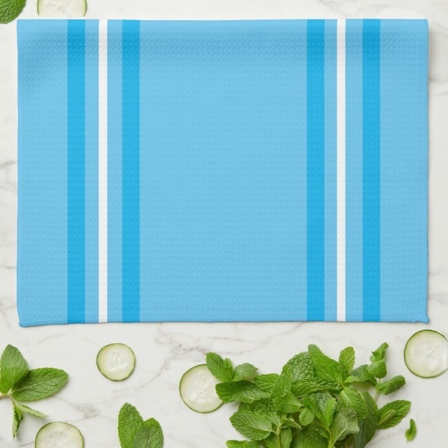 Paño De Cocina Azul Rayado (Doblado)