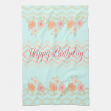 Azul Turquesa Con Diseño Floral Moderno