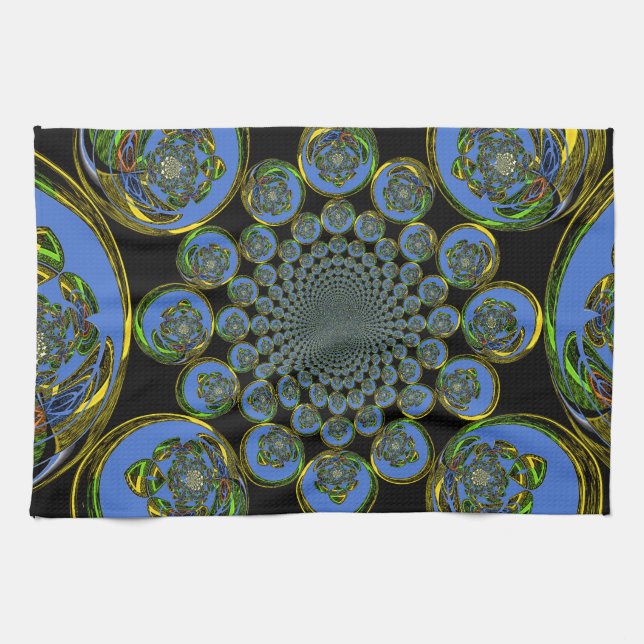 Paño De Cocina Azul vintage (Horizontal)