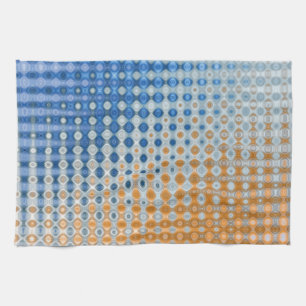 Paño De Cocina Azul y Naranja