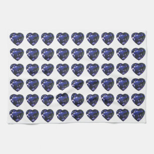 Paño De Cocina Azul zafiro del corazón