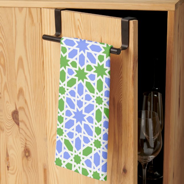 Paño De Cocina Azulejos Andaluzes 7 (Pliegue de tercios)