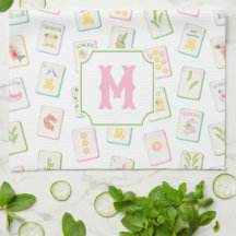 Azulejos de Mahjong de Monograma de Verano Sureño 