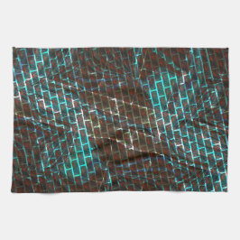 Paño De Cocina Azules rojos, arañazos, ladrillos pequeños o rejil