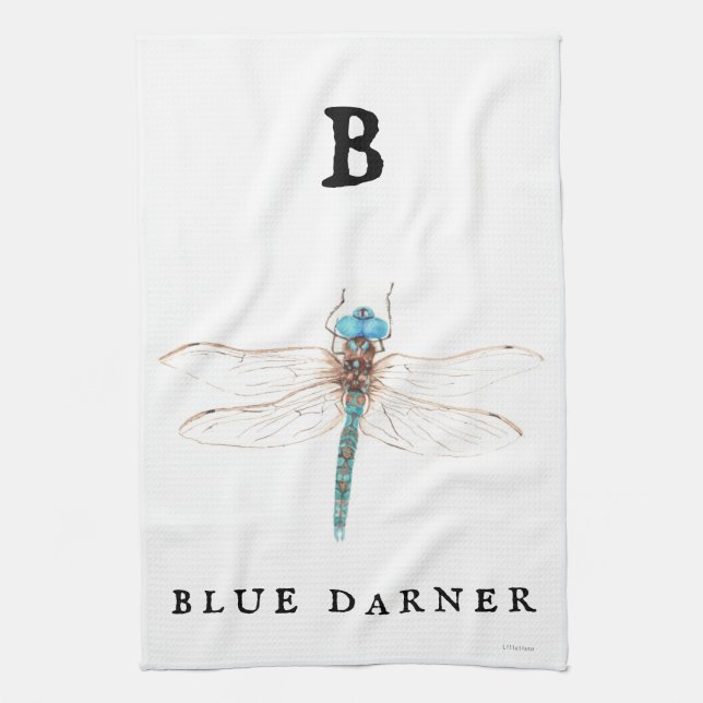 Paño De Cocina "B" Blue Darner (Vertical)