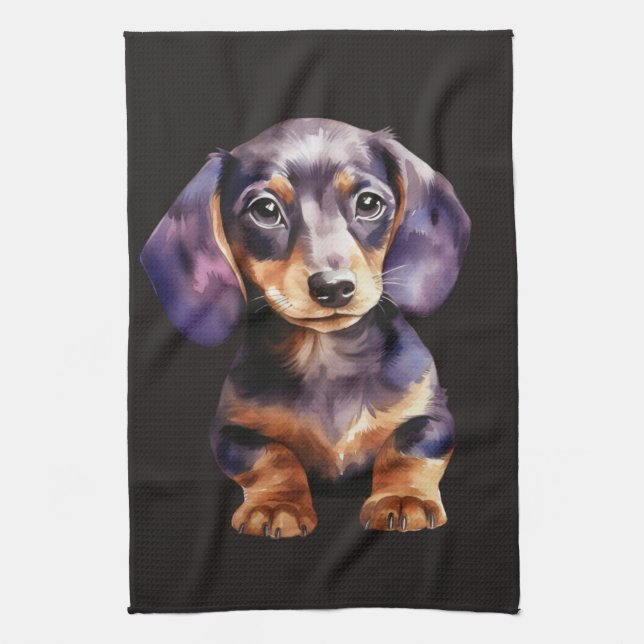 Paño De Cocina Baby Dachshund (Vertical)